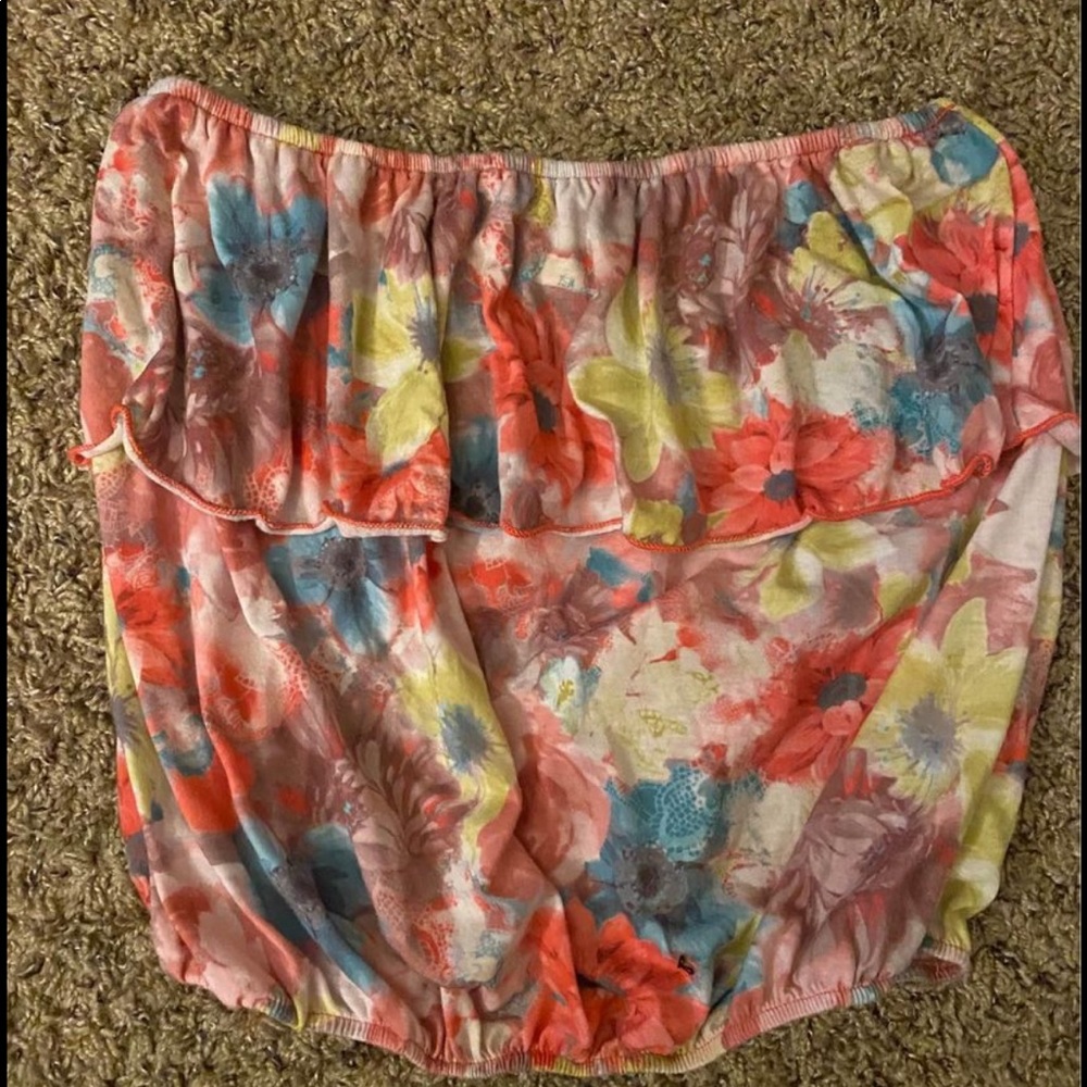 Floral halter top